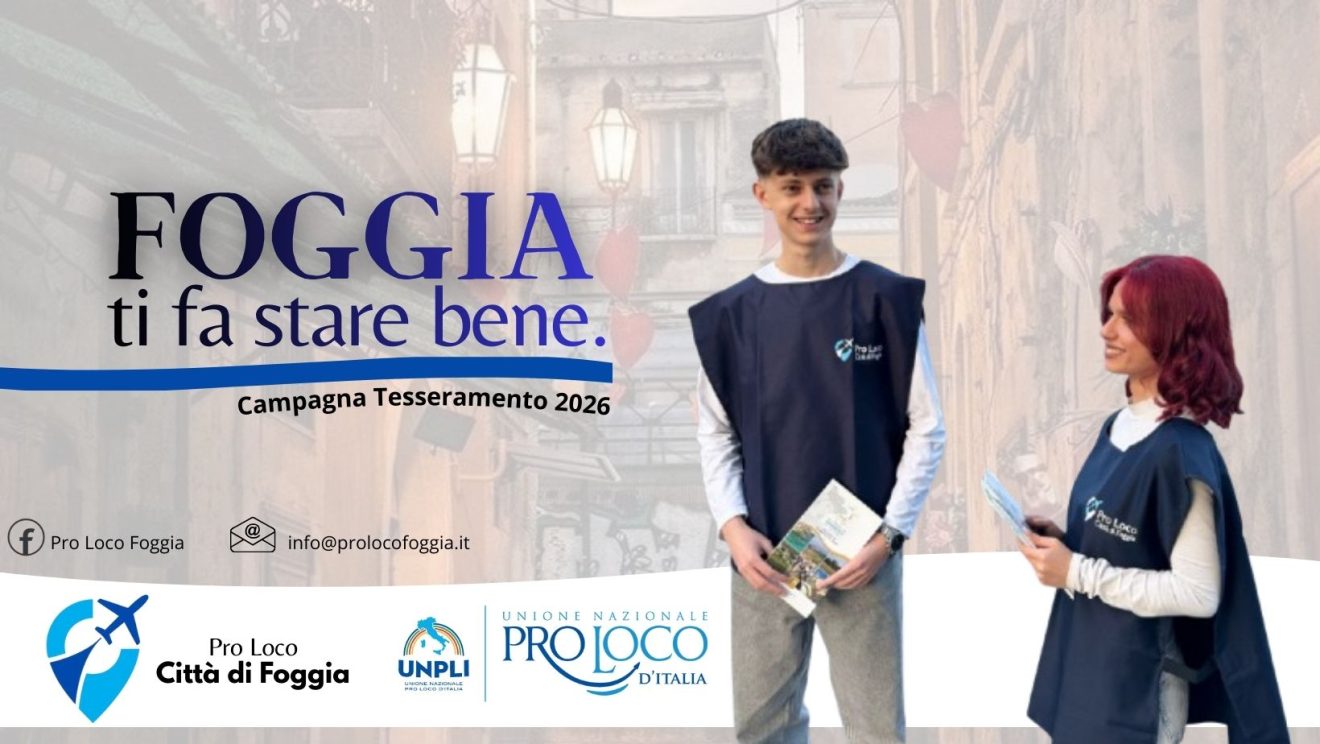 Foggia: tesseramento 2026 Proloco